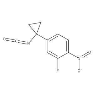 2-Fluoro-4-(1-isocyanatocyclopropyl)-1-nitrobenzene Structure