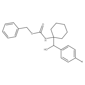 benzyl N-{1-[(4-fluorophenyl)(hydroxy)methyl]cyclohexyl}carbamate结构式