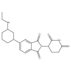 2-(2,6-dioxopiperidin-3-yl)-5-[3-(ethylamino)piperidin-1-yl]-2,3-dihydro-1H-isoindole-1,3-dione Structure