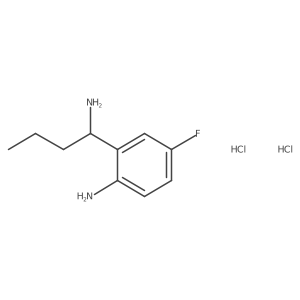 2-[(1R)-1-Aminobutyl]-4-fluoroaniline dihydrochloride结构式