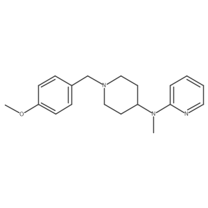 N-{1-[(4-methoxyphenyl)methyl]piperidin-4-yl}-N-methylpyridin-2-amine结构式