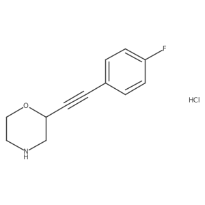 2-((4-Fluorophenyl)ethynyl)morpholine hydrochloride Structure
