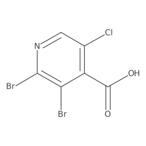 2,3-Dibromo-5-chloroisonicotinic acid结构式