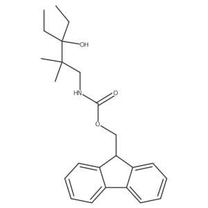 (9H-fluoren-9-yl)methyl N-(3-ethyl-3-hydroxy-2,2-dimethylpentyl)carbamate Structure