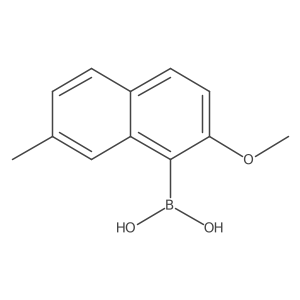(2-Methoxy-7-methylnaphthalen-1-yl)boronic acid结构式