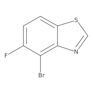 4-Bromo-5-fluoro-1,3-benzothiazole结构式