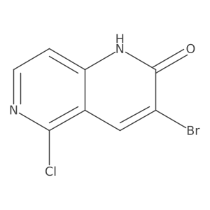 3-Bromo-5-chloro-1,6-naphthyridin-2(1H)-one Structure