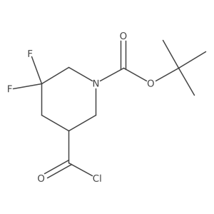 1,1-Dimethylethyl 5-(chlorocarbonyl)-3,3-difluoro-1-piperidinecarboxylate Structure