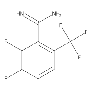 2,3-Difluoro-6-(trifluoromethyl)benzenecarboximidamide结构式