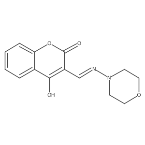 (3E)-3-[(morpholin-4-ylamino)methylidene]-2H-chromene-2,4(3H)-dione结构式