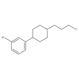 1-(3-Bromophenyl)-4-(3-chloropropyl)piperazine Structure