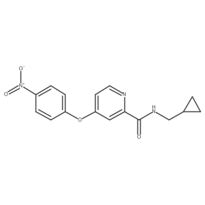 2-[(Cyclopropylmethyl)aminocarbonyl]-4-(4-nitrophenoxy)pyridine结构式