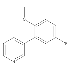 3-(5-Fluoro-2-methoxyphenyl)pyridine Structure