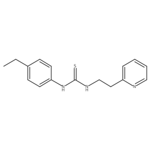 N-(4-Ethylphenyl)-Na(2)-[2-(2-pyridinyl)ethyl]thiourea Structure
