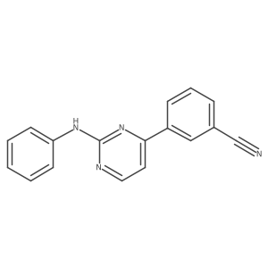 3-(2-Phenylamino-pyrimidin-4-yl)benzonitrile Structure