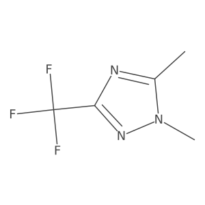 1,5-dimethyl-3-(trifluoromethyl)-1H-1,2,4-triazole结构式