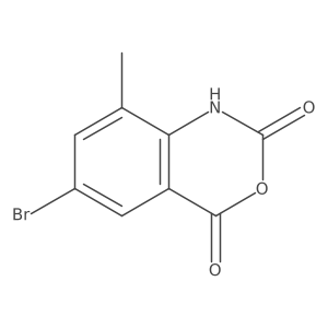 6-Bromo-8-methyl-2,4-dihydro-1h-3,1-benzoxazine-2,4-dione结构式
