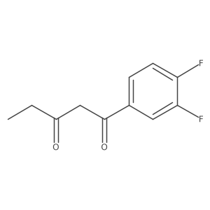 1-(3,4-Difluorophenyl)pentane-1,3-dione结构式