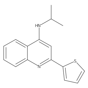 N-Isopropyl-2-(2-thienyl)-4-quinolinamine Structure