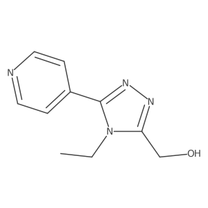 (4-ethyl-5-pyridin-4-yl-4H-[1,2,4]triazol-3-yl)methanol Structure