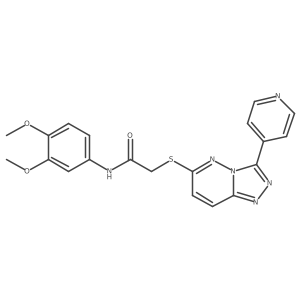 N-(3,4-dimethoxyphenyl)-2-((3-(pyridin-4-yl)-[1,2,4]triazolo[4,3-b]pyridazin-6-yl)thio)acetamide Structure