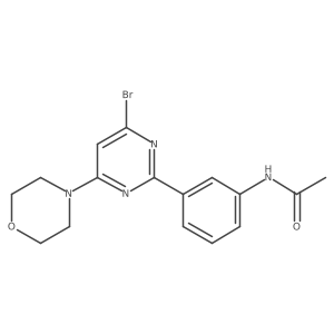 2-(3-Acetamidophenyl)-4-bromo-6-morpholinopyrimidine Structure