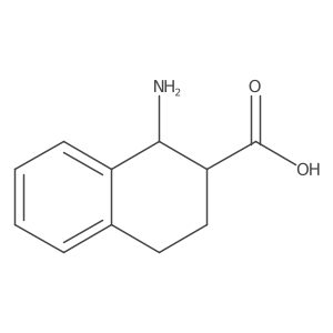 (1R,2S)-1-Amino-1,2,3,4-tetrahydronaphthalene-2-carboxylic acid结构式