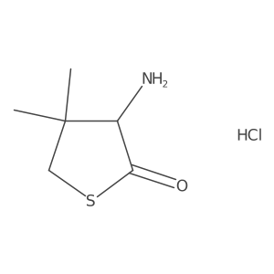 3-amino-4,4-dimethyldihydrothiophen-2(3H)-one hydrochloride Structure
