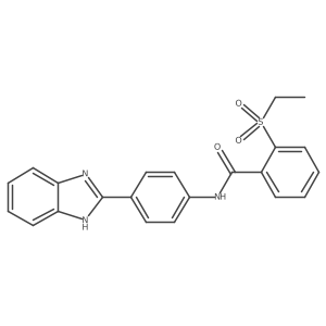 N-(4-(1H-benzo[d]imidazol-2-yl)phenyl)-2-(ethylsulfonyl)benzamide结构式