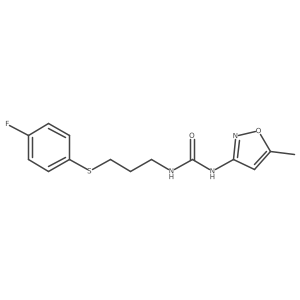 1-(3-((4-Fluorophenyl)thio)propyl)-3-(5-methylisoxazol-3-yl)urea Structure