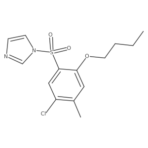 1-(2-butoxy-5-chloro-4-methylbenzenesulfonyl)-1H-imidazole Structure