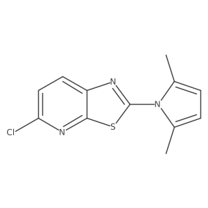 5-Chloro-2-(2,5-dimethyl-1H-pyrrol-1-yl)thiazolo[5,4-b]pyridine Structure