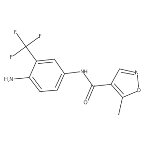 N-[4-amino-3-(trifluoromethyl)phenyl]-5-methyl-1,2-oxazole-4-carboxamide Structure