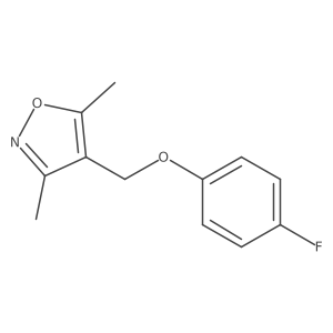 4-[(4-Fluorophenoxy)methyl]-3,5-dimethylisoxazole Structure