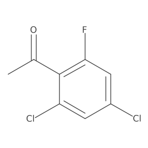 2',4'-Dichloro-6'-fluoroacetophenone结构式
