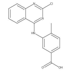 3-[(2-Chloro-4-quinazolinyl)amino]-4-methylbenzoic acid Structure