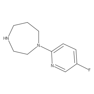 1-(5-Fluoropyridin-2-yl)-1,4-diazepane结构式
