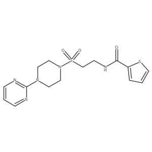 N-(2-((4-(pyrimidin-2-yl)piperazin-1-yl)sulfonyl)ethyl)thiophene-2-carboxamide Structure