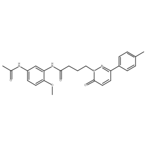 N-(5-acetamido-2-methoxyphenyl)-4-(6-oxo-3-(p-tolyl)pyridazin-1(6H)-yl)butanamide Structure