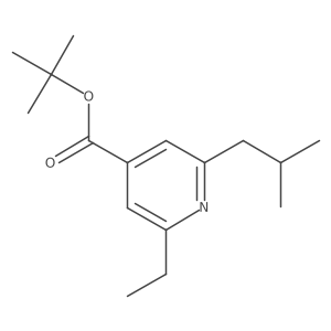 2-Ethyl-6-isobutylisonicotinic acid tert-butyl ester结构式