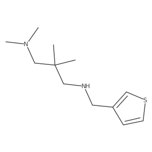 [3-(Dimethylamino)-2,2-dimethylpropyl](thiophen-3-ylmethyl)amine结构式