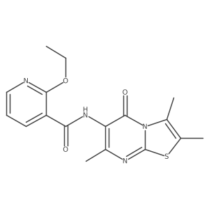 2-ethoxy-N-(2,3,7-trimethyl-5-oxo-5H-thiazolo[3,2-a]pyrimidin-6-yl)nicotinamide Structure