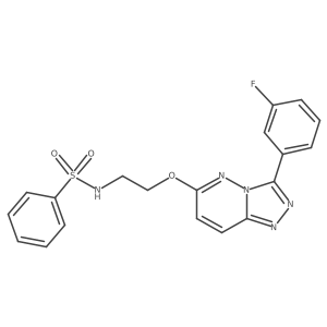 N-(2-((3-(3-fluorophenyl)-[1,2,4]triazolo[4,3-b]pyridazin-6-yl)oxy)ethyl)benzenesulfonamide Structure