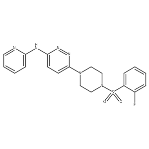 6-(4-((2-fluorophenyl)sulfonyl)piperazin-1-yl)-N-(pyridin-2-yl)pyridazin-3-amine Structure