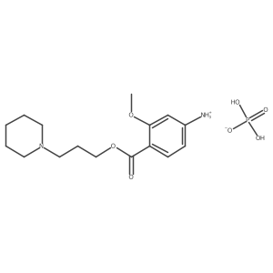 4-Amino-o-anisic acid 3-piperidinopropyl ester hydrogen phosphate Structure
