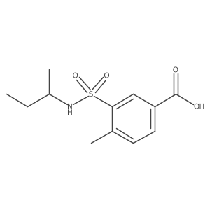 3-(Butan-2-ylsulfamoyl)-4-methylbenzoic acid结构式