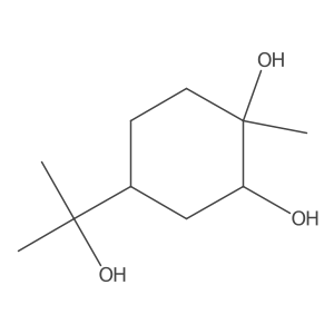 (1R,2R,4S)-4-(1-Hydroxy-1-methylethyl)-1-methyl-1,2-cyclohexanediol Structure