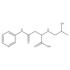 2-((2-Hydroxypropyl)amino)-4-oxo-4-(pyridin-3-ylamino)butanoic acid Structure