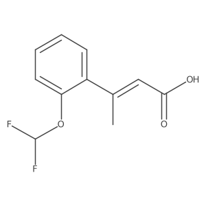 3-[2-(Difluoromethoxy)phenyl]but-2-enoic acid结构式
