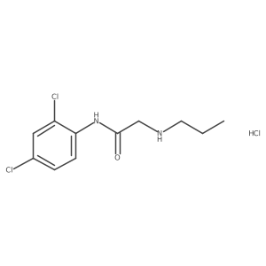 N-(2,4-dichlorophenyl)-2-(propylamino)acetamide hydrochloride Structure